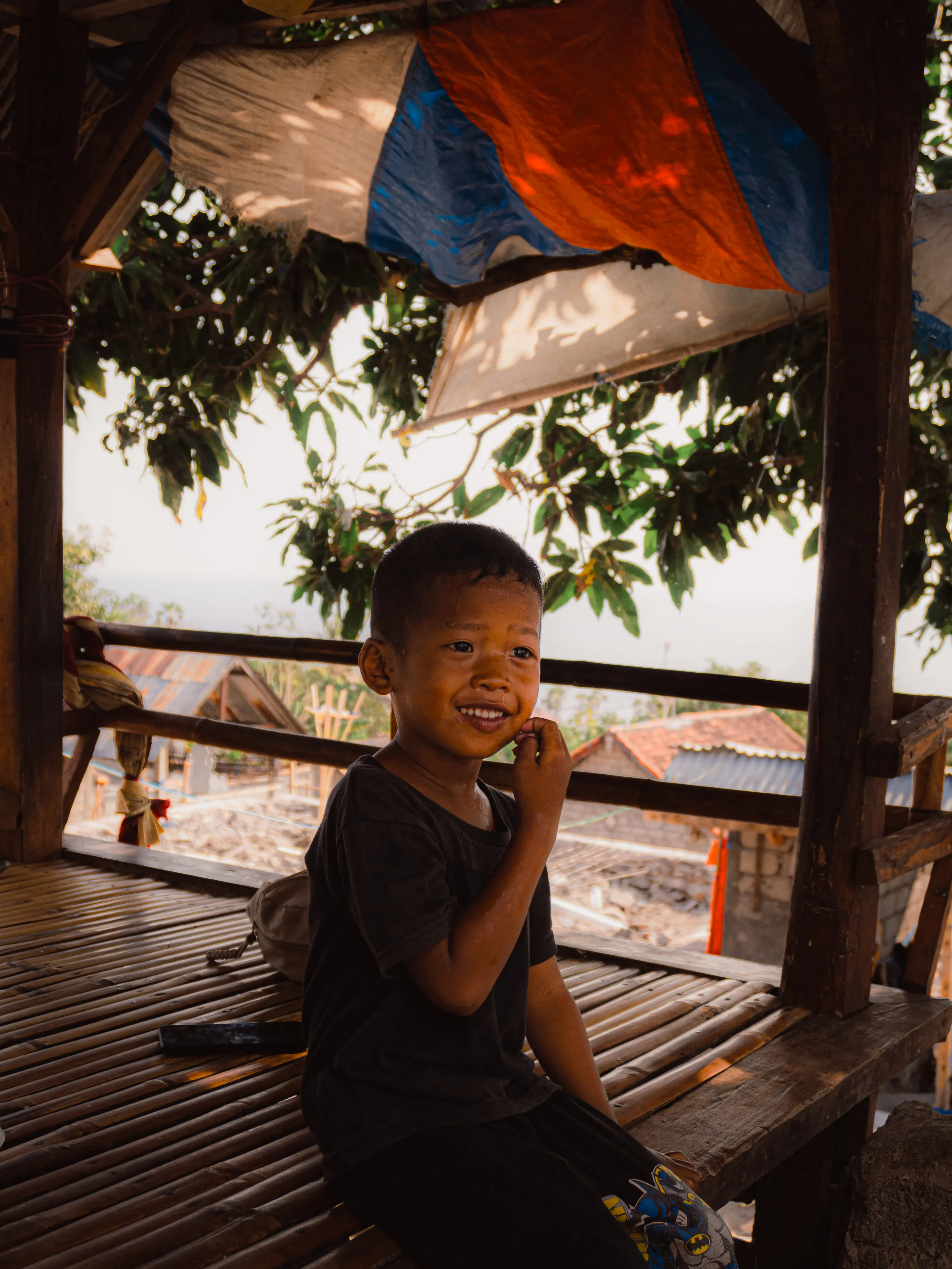 Indonesia, empty beach at sunset