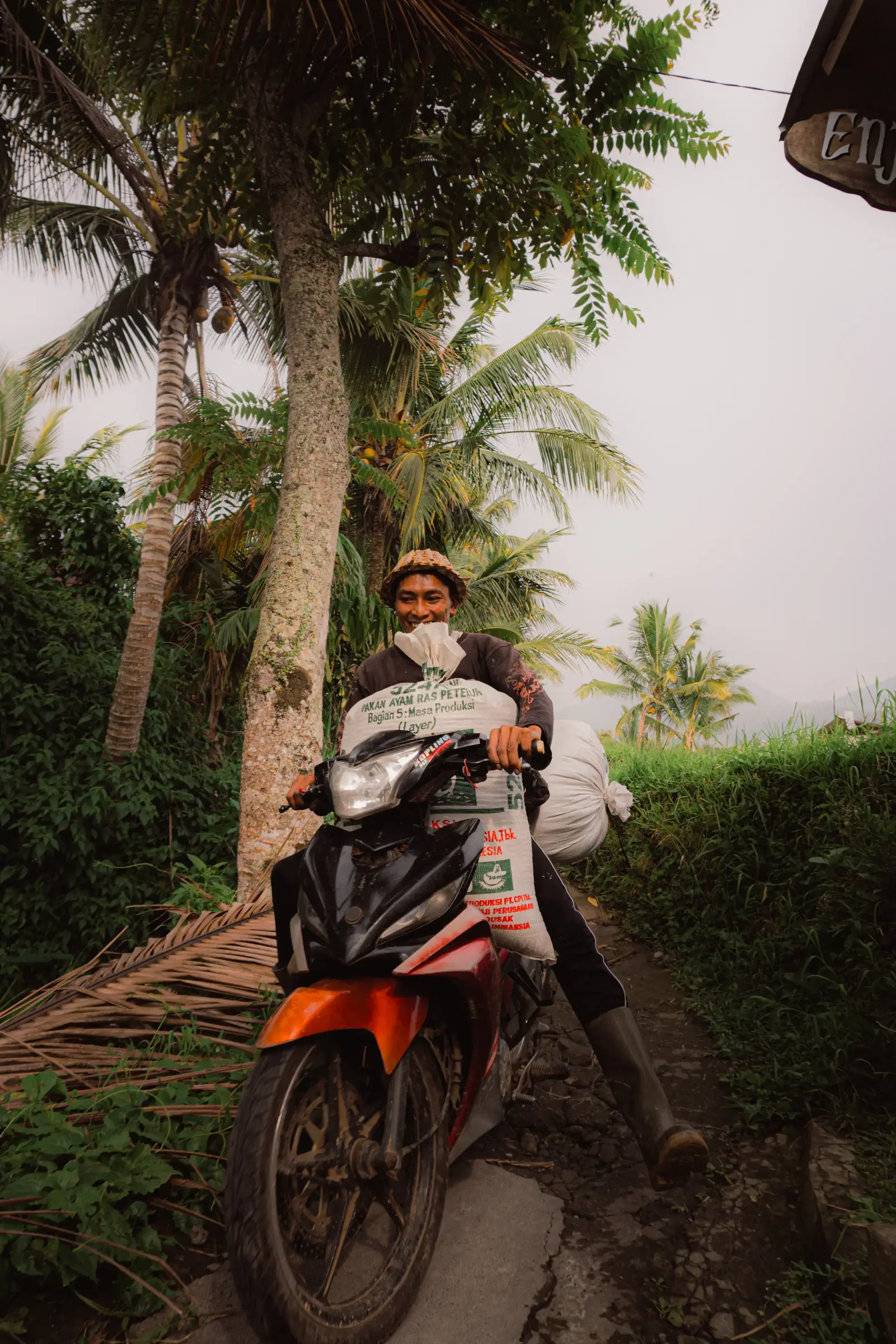 Indonesia, midday tropical rain